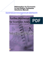 Instant Download Further Mathematics For Economic Analysis 2nd Edition Sydsaeter Solutions Manual PDF Full Chapter