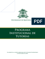 Programa Institucional de Tutorias