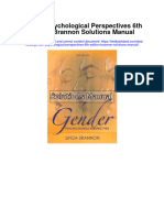 Instant download Gender Psychological Perspectives 6th Edition Brannon Solutions Manual pdf full chapter
