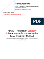 Part IV - Analysis of Statically Indeterminate Structures - Force Method - Mar15