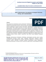 Advancing Uzbekistan's Infrastructure: Investments in Transport Networks, Energy, and Communications