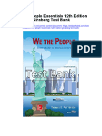 Instant Download We The People Essentials 12th Edition Ginsberg Test Bank PDF Full Chapter