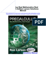 Instant Download Precalculus Real Mathematics Real People 7th Edition Larson Solutions Manual PDF Full Chapter