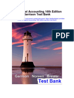Instant Download Managerial Accounting 16th Edition Garrison Test Bank PDF Full Chapter