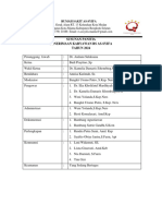 Susunan Panitia Peneriman Karyawan Baru