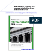 Instant Download Prentice Halls Federal Taxation 2013 Comprehensive 26th Edition Pope Solutions Manual PDF Full Chapter