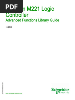 Modicon M221 Logic Controller, Advanced Functions Library Guide