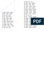 Some Irregular Verbs