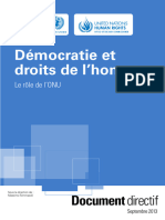 Democratie Et Droits de L'homme