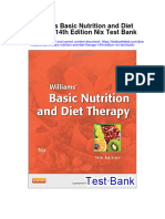 Instant Download Williams Basic Nutrition and Diet Therapy 14th Edition Nix Test Bank PDF Full Chapter