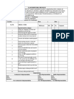 Slab Checklist