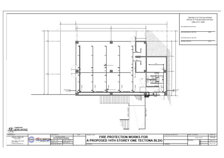 AFSS Layout for Fire Protection Works | PDF
