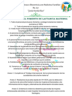 Políticas para El Fomento de Lactancia Materna