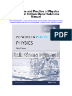 Instant Download Principles and Practice of Physics Global 1st Edition Mazur Solutions Manual PDF Full Chapter