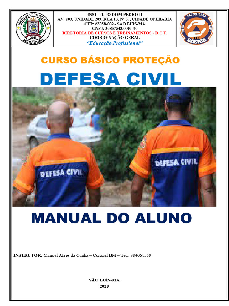 Curso Básico de Proteção Civil | PDF | Defesa civil | Polícia