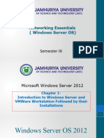 Chapter 1 - Windows Server Intro. and Installations