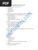 System Analysis Design MCQ Questions