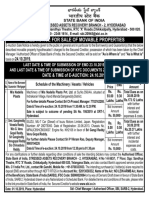 Sale Notice For Sale of Movable Properties: DATE & TIME of E-AUCTION: 24.10.2019