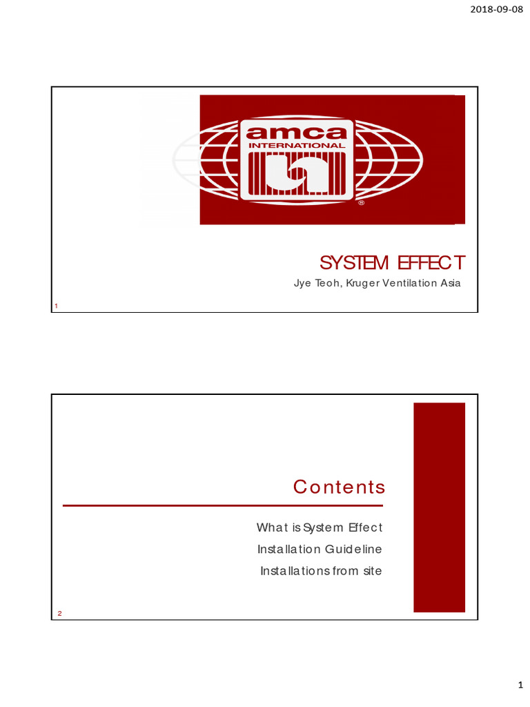 System Effect AMCA | PDF | Duct (Flow) | Home Appliance