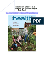 Instant download Your Health Today Choices in a Changing Society 5th Edition Teague Test Bank pdf full chapter