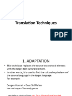 Translation Techniques