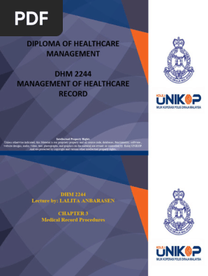 Chapter 3- Medical Record Procedures