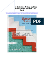 Instant Download Elementary Statistics A Step by Step Approach 8th Edition Bluman Test Bank PDF Full Chapter