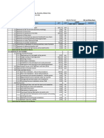 Scope of Works For Costing of Foreman