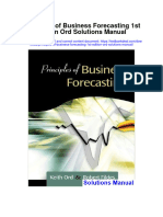 Instant Download Principles of Business Forecasting 1st Edition Ord Solutions Manual PDF Full Chapter
