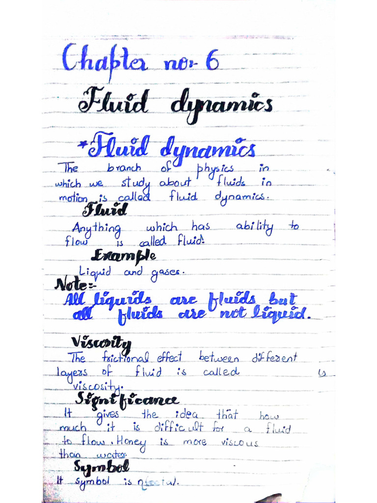 Fluid dynamics PDF