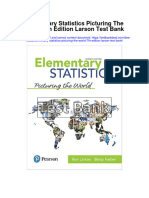 Instant download Elementary Statistics Picturing the World 7th Edition Larson Test Bank pdf full chapter