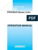 w409 CJ Cs-Series Profibus DP Master Operation Manual en