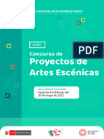 Base Concurso - Proyectos Artes Escénicas 2023