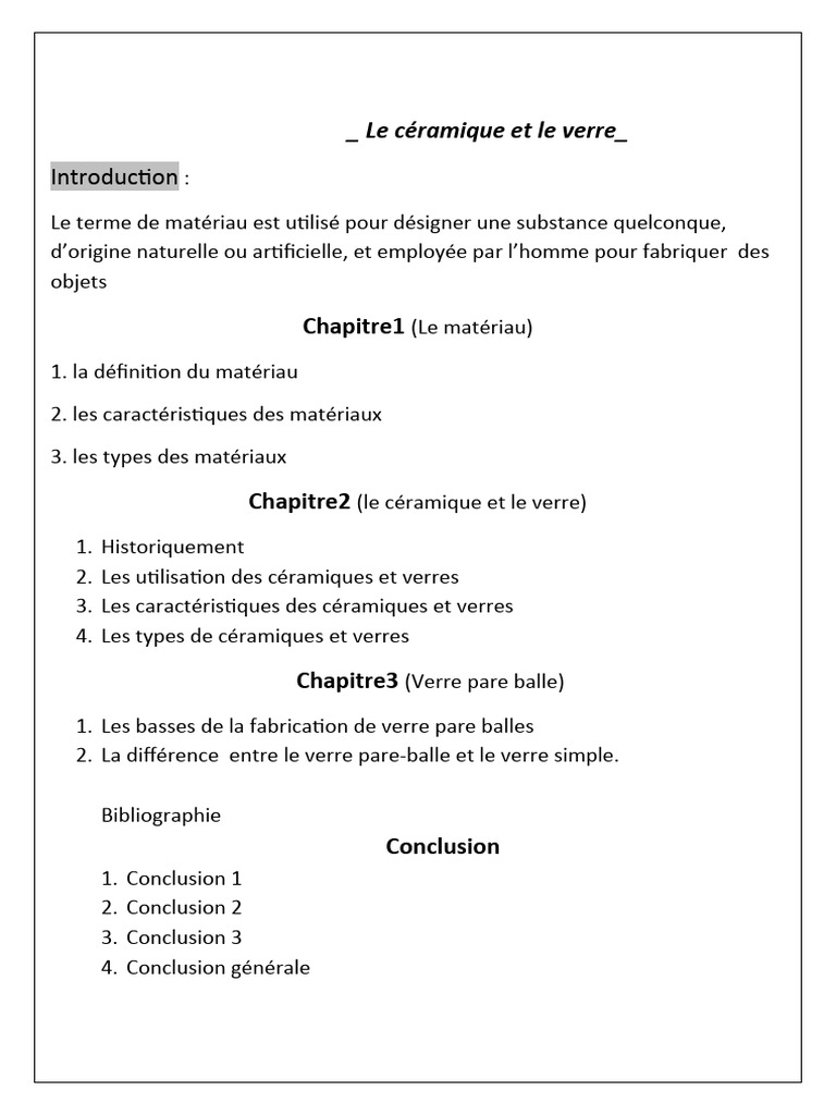 Céramique et Verre : Types et Usages | PDF | Lunettes | Métaux