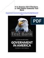 Government in America 2014 Elections and Updates 16th Edition Edwards Test Bank