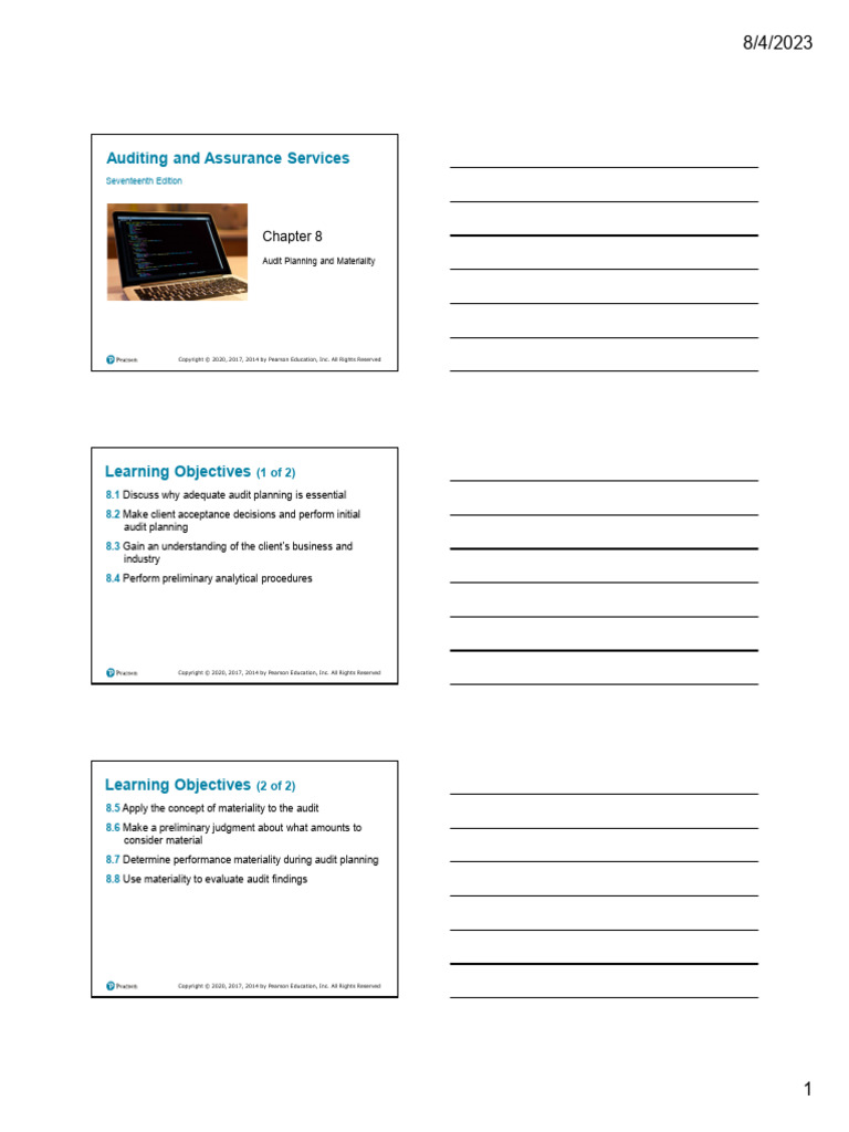 Chapter 8 Financial Auditing Slides | PDF | Audit | Financial Audit