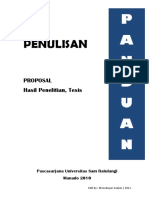 Download Panduan Penulisan Proposal Hasil Penelitian dan Tesis - Pascasarjana UNSRAT edit by  M Suatan by Ronny Mossad Suatan SN69974657 doc pdf