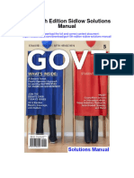 Instant Download Govt 5th Edition Sidlow Solutions Manual PDF Full Chapter