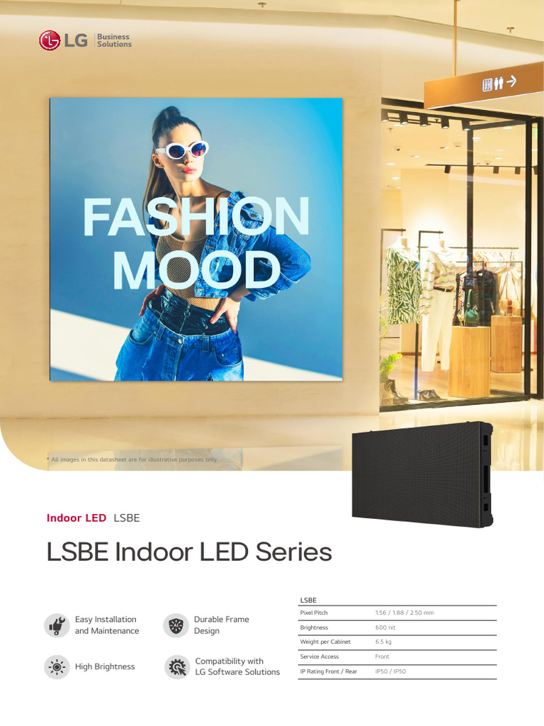 LSBE Series - Datasheet (Low) - LG LED Signage - 230721 | PDF | Pixel ...