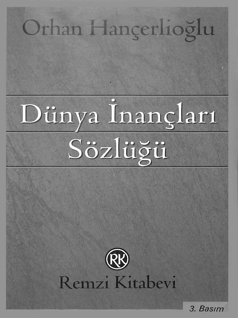 Dünya İnanclari Sözlüğü Orhan Hançerlioğlu PDF