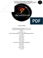Colloquioscope Event Management Class Proposal