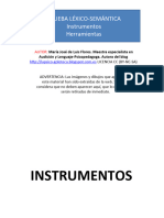 Pruebalexico-Semantica Instrumentos y Herramientas