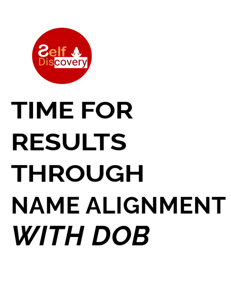 Name Alignment For Success In Numerology Pdf Cognition
