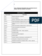 Application by Financial Services Providers For Authorisation by The Financial Sector Conduct Authority