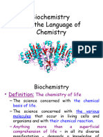 Biochemistry and The Language of Chemistry-Ch1