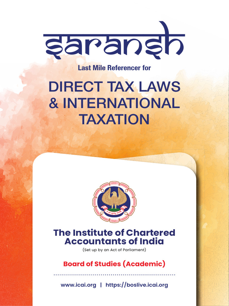 Direct Tax & Int'l Tax Guide 2024 | PDF | Tax Deduction | Capital Gains Tax