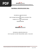 Tech Specification of 33 KV 800amp Isolators With Without EB 17.06.19