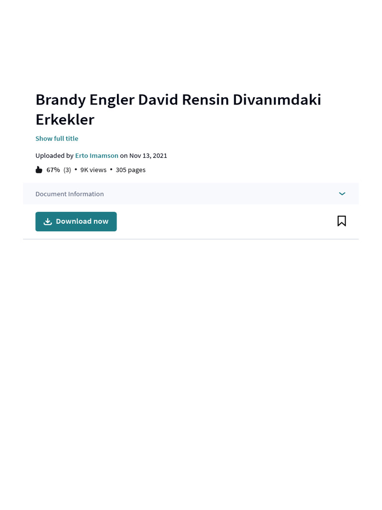 Brandy Engler David Rensin Divanımdaki Erkekler - PDF | PDF | Scribd ...