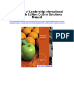 Instant Download Principles of Leadership International Edition 7th Edition Dubrin Solutions Manual PDF Full Chapter