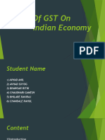 Impact of GST On India Economic